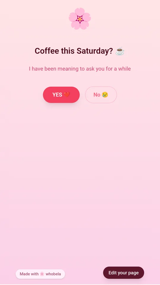 Whobela app screenshot
